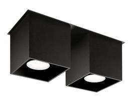 Šviestuvas lubų Sollux Quad SL.0063 Black, GU10, 2