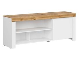 TV staliukas Holten, ąžuolo sp./balta sp., 156 cm x 42 cm x 60.5 cm