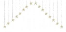 LED lempučių užuolaida, 2.75 m, šiltai balta sp., 136 LED