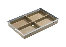 Batų valymo vonelė Aco Vario 00400, polimerbetonis, cinkuotasis plienas, 100 cm x 50 cm