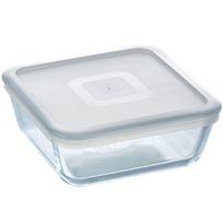 Kepimo forma su dangčiu Pyrex Cook & Freeze, skaidri sp./pilka sp., 15 cm x 15 cm, 0.85 l