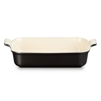Keramikinis kepimo indas Le Creuset Heritage Stoneware, balta sp./juoda sp., 39 cm x 25.4 cm, 4 l