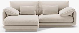Kampinė sofa Micadoni Torino, ecru, kairinė, 250 x 170 cm x 83 cm
