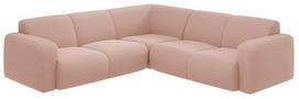 Kampinė sofa Micadoni Molino Boucle, šviesiai rožinė sp., 252 x 252 cm x 75 cm