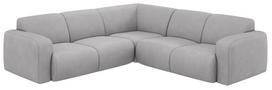 Kampinė sofa Micadoni Molino Chenille Rebel, šviesiai pilka sp., 252 x 252 cm x 75 cm