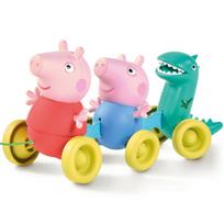 Žaislinis traukinys Tomy Peppa Pig Pull Along, įvairių spalvų