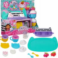 Žaisliniai virtuvės reikmenys, indų rinkinys Spin Master Gabbys Dollhouse Sprinkle Party Sweet Tret Set, įvairių spalvų