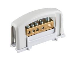 Srovės gnybtas Pawbol E.4124SP, 1x25/4x10 mm², 35 mm², pilka sp.