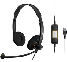 Laidinės ausinės Sennheiser SC 60 USB ML, juoda sp.