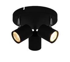 Šviestuvas nukreipiamasis Okko Safi GU13014D-3R BLK, GU10, 3 x 5 W, juoda sp. / juoda sp.