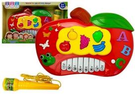 Elektrinis pianinas su mikrofonu Lean Toys Apple