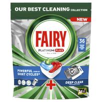 Indaplovių kapsulės Fairy Platinum Plus Deep Clean, 36 vnt.