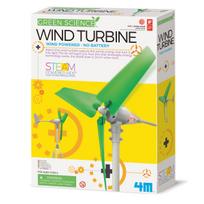 Žaislinis dinaminio mokslo rinkinys, vėjo turbina 4M Green Science, balta sp./žalia sp.