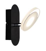 Šviestuvas sieninis Domoletti Plate LED16019A-1R, LED, 3000 °K, 1 x 3.5 W, juoda sp.