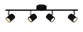 Šviestuvas nukreipiamasis Okko Safi GU13014D-4TU BLK, GU10, 4 x 5 W, juoda sp. / juoda sp.