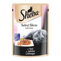 Šlapias kačių maistas Sheba Select Slices, žuvis, 0.085 kg