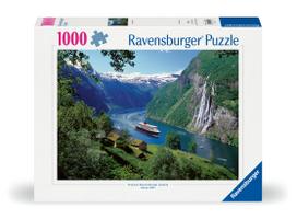 Dėlionė Ravensburger Norwegian Fjords, 50 cm x 70 cm, 1000 vnt., įvairių spalvų