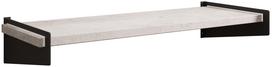 Sieninė lentyna ADRK Ovo, juoda sp./pilka sp., 10 cm x 23.5 cm x 60 cm