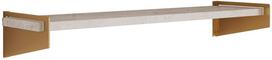 Sieninė lentyna ADRK Ivi, aukso sp./pilka sp., 10 cm x 18.5 cm x 70 cm