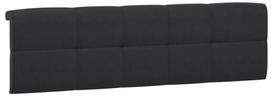 Lovos galvūgalis dvigulė Headboard Upholstered Cover, juoda sp., be čiužinio