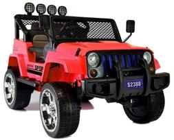 Vaikiškas elektromobilis Lean Toys Jeep S2388, raudona sp.