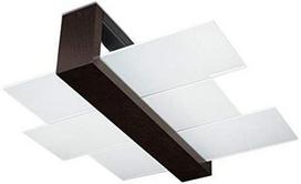 Šviestuvas lubų Sollux Feniks 2 Dark Brown, E27, 2