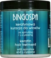 Plaukų priežiūros priemonė BingoSpa Keratin Spirulina and L-Cysteine Treatment, 250 ml