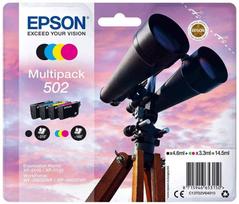 Rašalinio spausdintuvo kasetė Epson 502 Multipack Ink Cartridge C/M/Y/K, juoda sp./geltona sp./žydra sp.