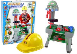 Žaislinis meistro įrankių rinkinys, meistro darbo stalas Lean Toys, įvairių spalvų