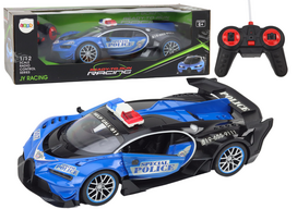 Rc policijos mašina Lean Toys, 1:12, mėlyna sp.