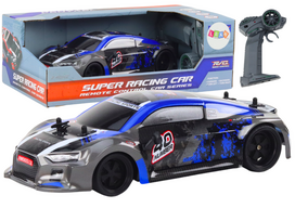 Rc automobilis Lean Toys, 1:18, mėlyna sp./pilka sp.