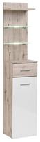 Pastatoma lentyna ASM Gustavo GUSTAVO CABINET TYPE B, C, ąžuolo sp./balta sp., 200 cm x 35 cm x 40 cm