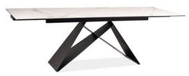 Stalas išskleidžiamas Modern Westin II, balta sp./juoda sp., 160 - 240 cm x 90 cm x 76 cm