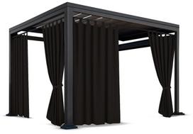 Pavėsinės užuolaidos ZMOS-11, 155 x 250 cm, juoda sp.