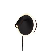 Šviestuvas sieninis Trio Jordan 229210232, LED, 3000 °K, 2 x 5 W, juoda sp.