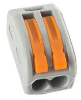 Laidų jungė Okko CMK-412, 2 x 0.08-4 mm², 32 A, oranžinė sp./pilka sp., 5 vnt.