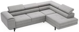 Kampinė sofa - lova Polak Meble Melman Curio 93, pilka sp., kairinė, 274 x 203 cm x 76 cm