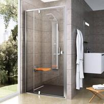 Dušo durys Ravak Pivot PDOP2-100, 100 cm x 190 cm, satino sp./skaidri sp./grūdintas