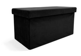 Pufas Perfecto Duo, juoda sp., 30 cm x 60 cm x 30 cm