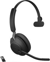 Belaidės ausinės Jabra Evolve2 65 Link380a MS Mono, juoda sp.