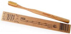 Dantų šepetėlis Mohani Bamboo Toothbrush, ruda sp.