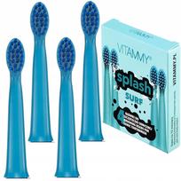 Elektrinio dantų šepetėlio galvutė Vitammy Splash Surf, mėlyna sp., 4 vnt.