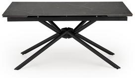 Valgomojo stalas išskleidžiamas Vitorino, juoda sp., 160 - 220 cm x 90 cm x 75 cm