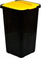 Šiukšliadėžė Vitapol Economic, juoda sp., 50 l, 55.5 cm x 37 cm