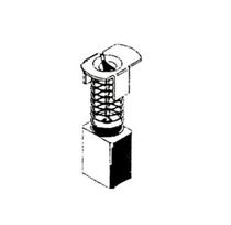Šepetėlis Haushalt, 6 mm x 8.5 mm x 13 mm, 2 vnt.