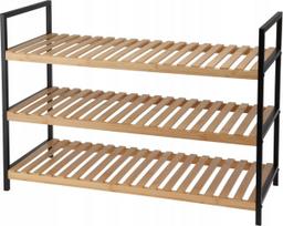 Batų lentyna Storage Solutions, juoda sp./rusva sp., 70 cm x 30 cm x 48.5 cm