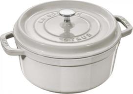 Emaliuotas ketaus puodas Staub La Cocotte, 18 cm, 1.7 l, balta sp.