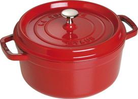 Emaliuotas ketaus puodas Staub La Cocotte, 26 cm, 5.2 l, raudona sp.