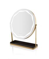 Kosmetinis veidrodis Beautifly Round LED Vanity, su apšvietimu, pastatomas