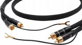 Kabelis Melodika 2 x RCA, 2 x RCA, 4 m, juoda sp.